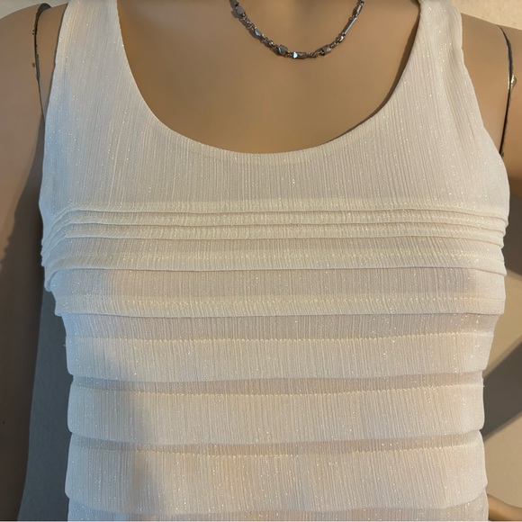 Express Shimmering White Top - Picture 3 of 5